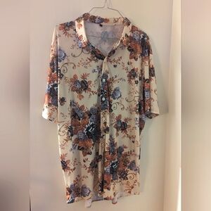 Floral hawaiian bowler